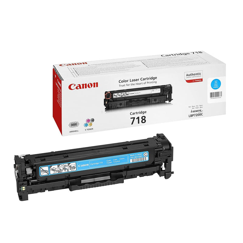 Canon 718C Cyan Original Toner Cartridge (2661B002)