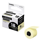 Casio XA-18YW1 Labemo Tape BLACK on YELLOW