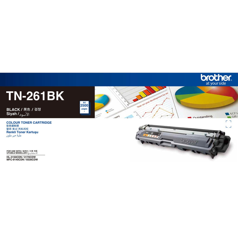 Brother TN-261BK Black Toner Cartridge