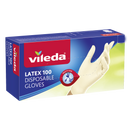 قفازات فيليدا لاتكس للاستعمال مرة واحدة 100 قطعة كبيرة V-0166