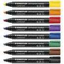 قلم التحديد الدائم Lumocolor Chisel 350 (عبوة من 10 قطع)