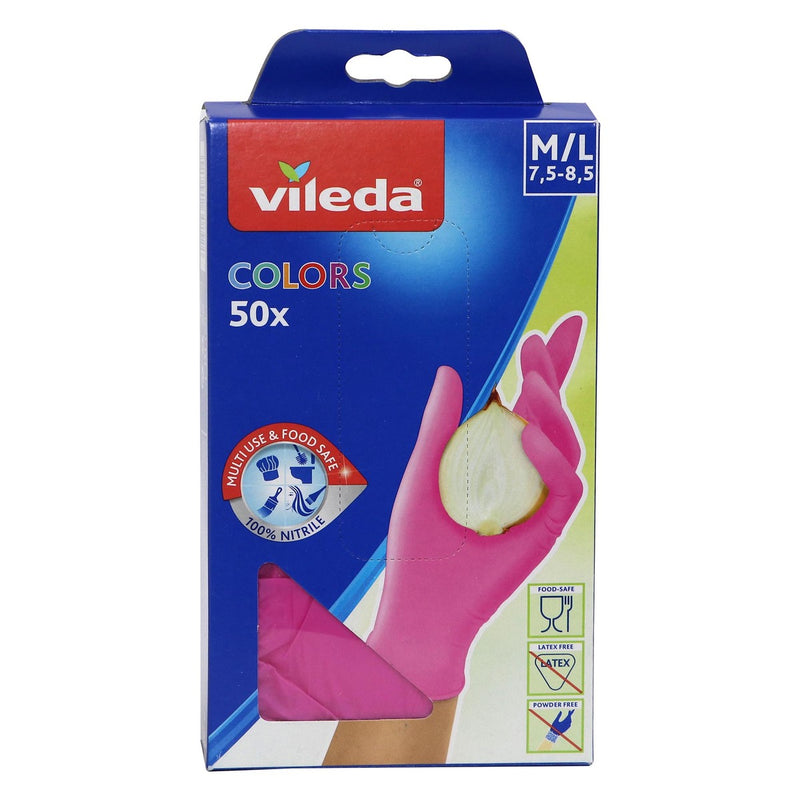 Vileda Nitrile Gloves 50'S M/L V-0163