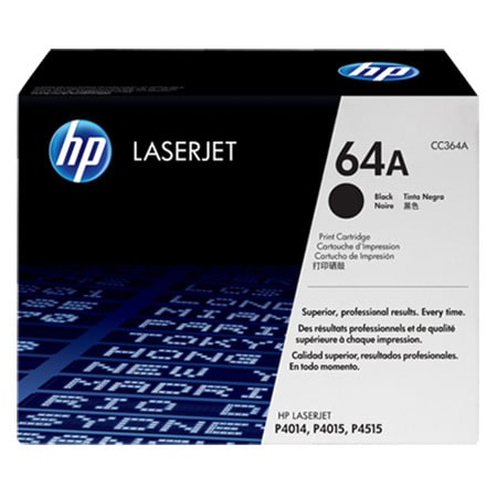 HP 64A Black LaserJet Toner Cartridge (CC364A)