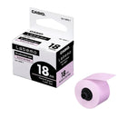 Casio XA-18PK1 Labemo Tape BLACK on PINK