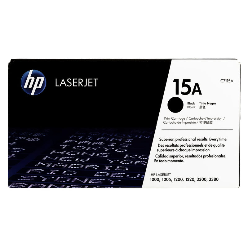 HP 15A Black LaserJet Toner Cartridge (C7115A)