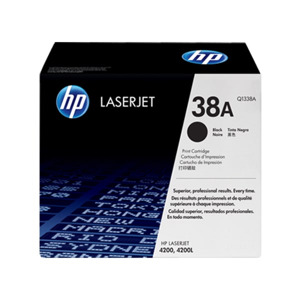 HP 38A Black LaserJet Toner Cartridge (Q1338A)