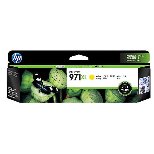 HP 971XL High Yield Yellow Original Ink Cartridge (CN628AE)