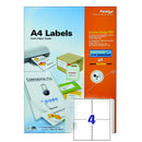 Formtec Multi-Purpose Labels 4 Cuts (Pack of 100) GS-1004