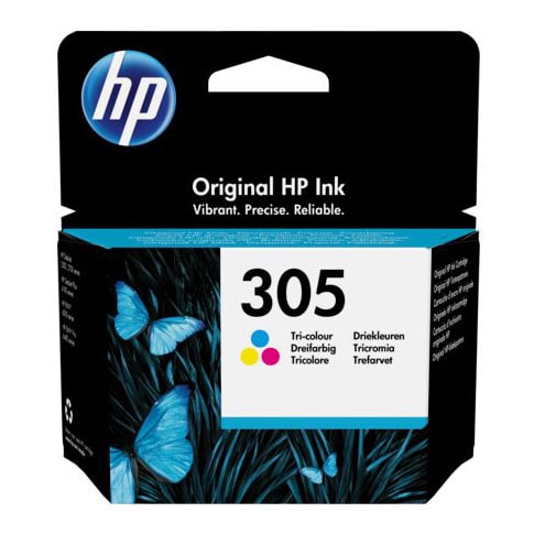HP 305 Tri-color Original Ink Cartridge(3YM60AE)