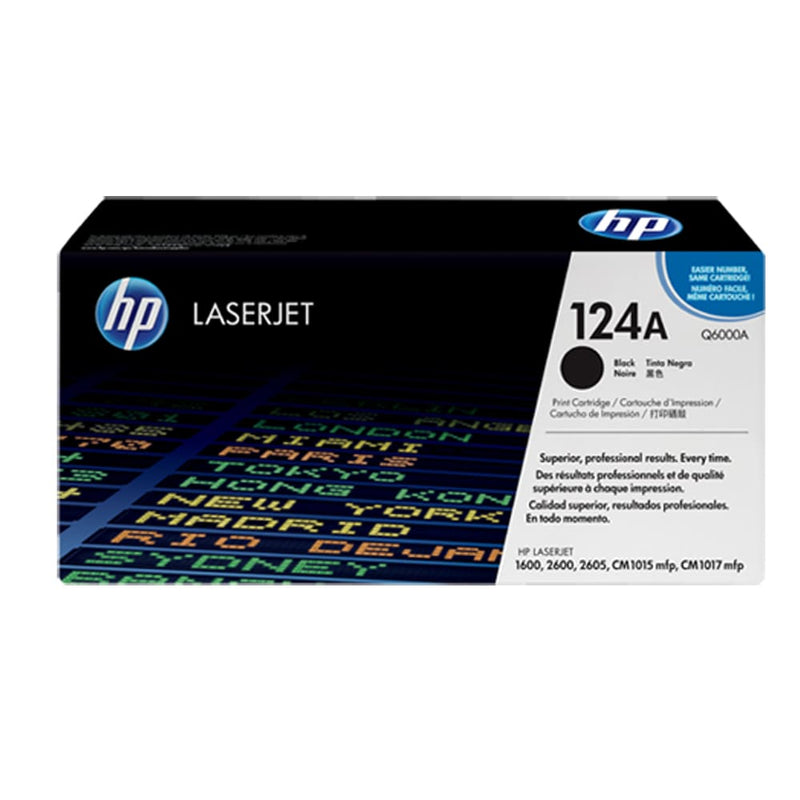 HP 124A Black Original LaserJet Toner Cartridge (Q6000A) in Qatar