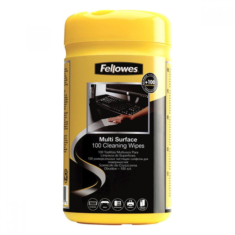 Fellowes® 100 Surface Cleaning Wipes