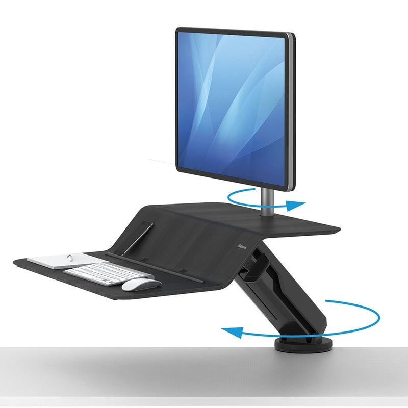 Fellowes Lotus™ RT Sit-Stand Workstation Single Monitor