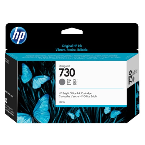 HP 730 130-ml Gray DesignJet Ink Cartridge (P2V66A)