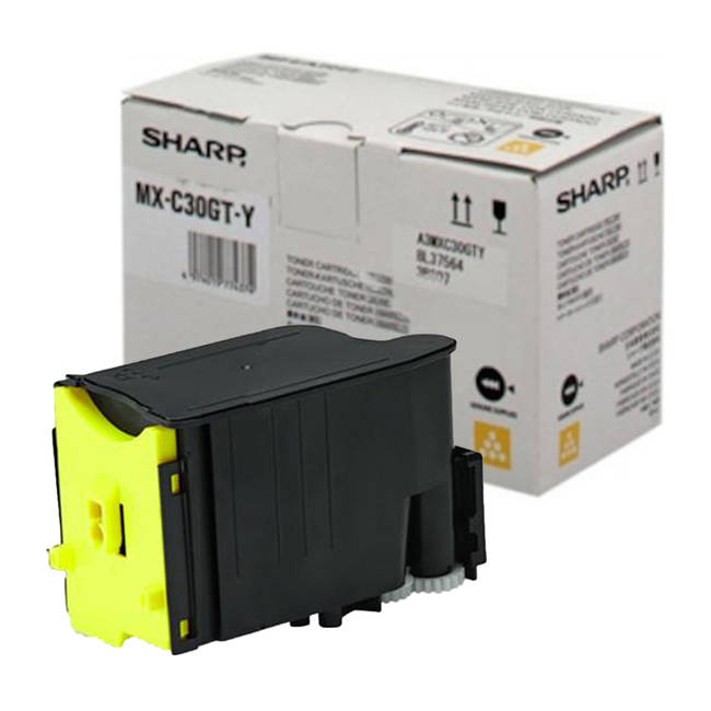 Sharp MX C30GT Yellow Original Toner Cartridge (MX-C30GT-Y)