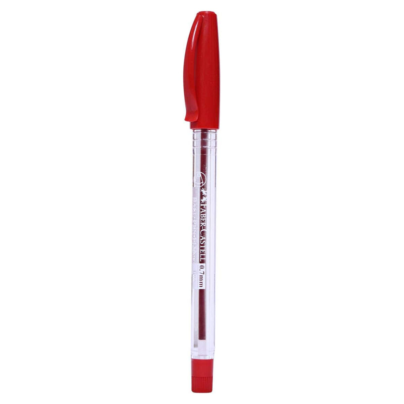 Faber-Castell 1423 Ballpoint Pen, Red 0.7 mm, Box of 50