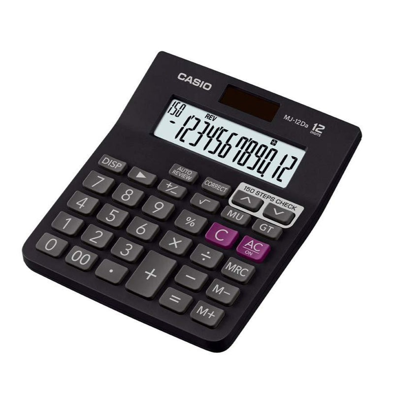 Casio MJ-12Da Mini Desk Type Check Calculator, 12 Digits