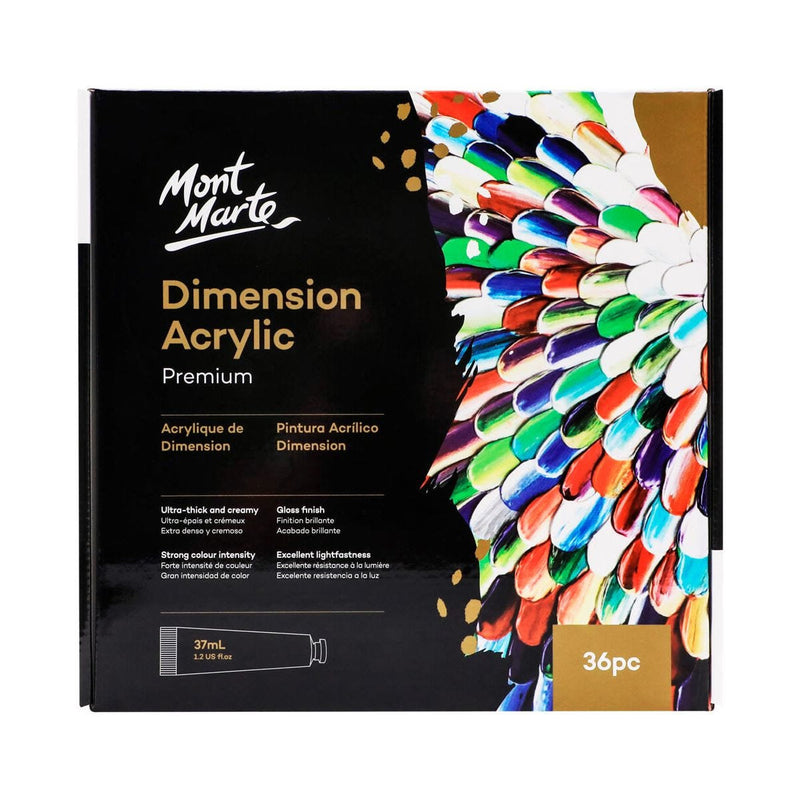 Mont Marte Dimension Acrylic Premium 36pc x 37ml (1.25 US fl.oz)