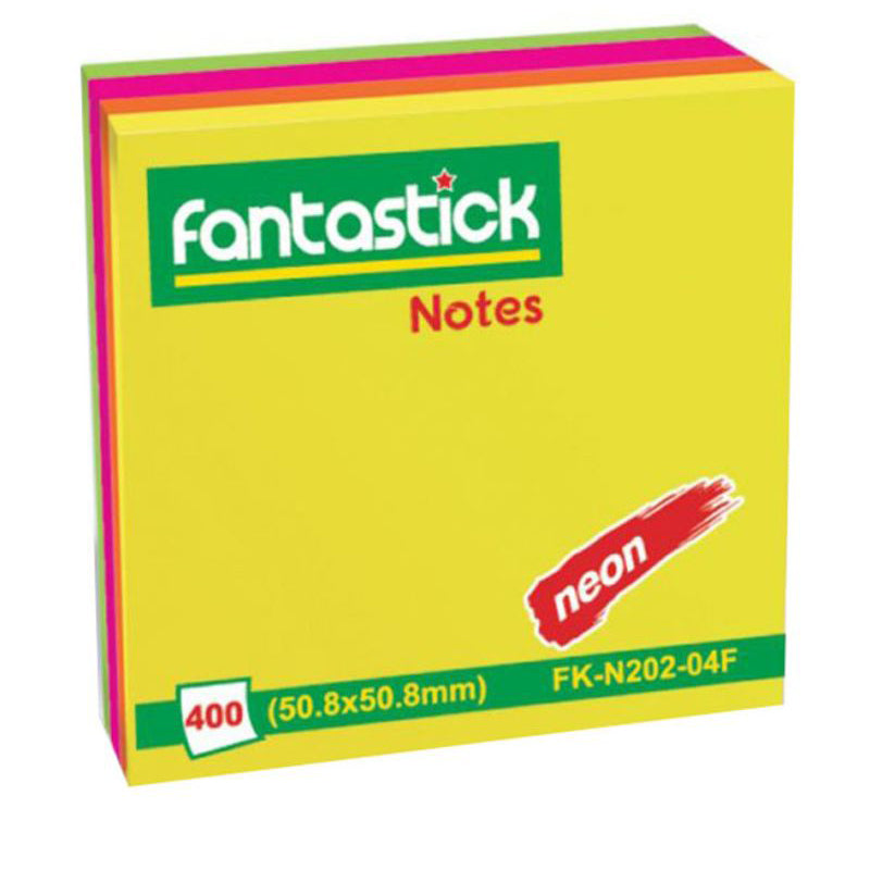 Fantastick Sticky Notes 2x2" Assorted Colors