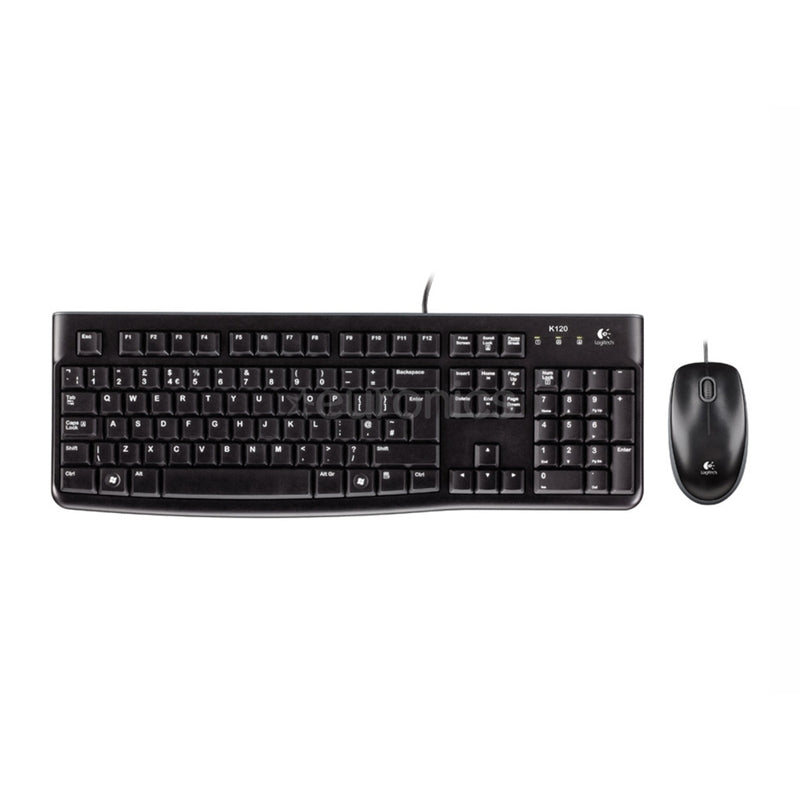 Logitech Combo Pack MK120 Keyboard & Mouse, Black