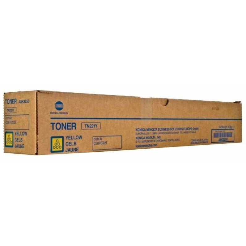 Genuine Konica Minolta TN-221Y Yellow Toner Cartridge