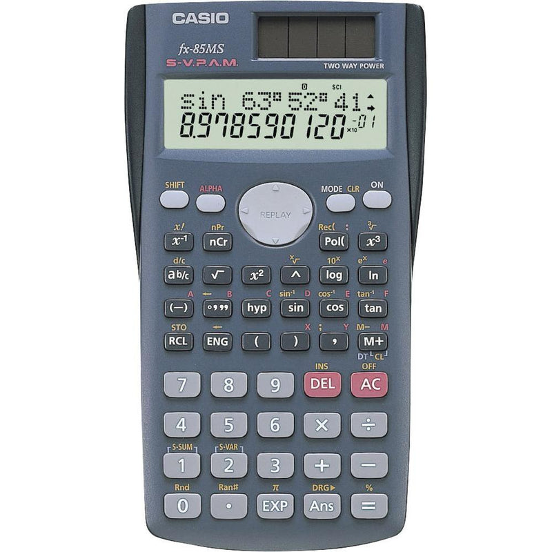 Casio FX-85MS Scientific Calculator, 10+2 Digits