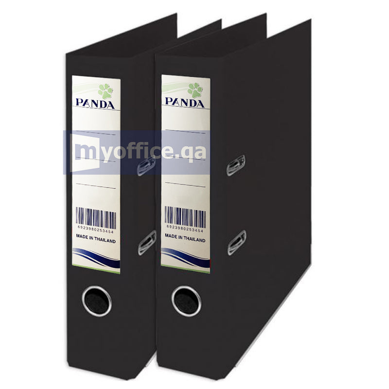 PVC Box File F/S Black 75mm