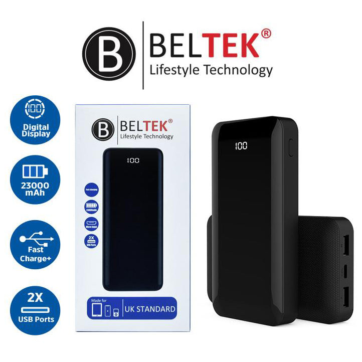 باور بانك بيلتيك 2xUSB، 23000 مللي أمبير، BPB-102