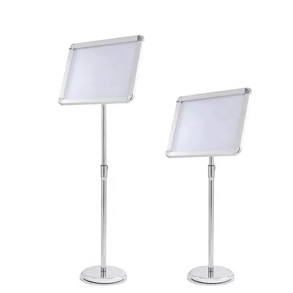 Aluminium Standing Poster Stand plated foot Snap Frame A3