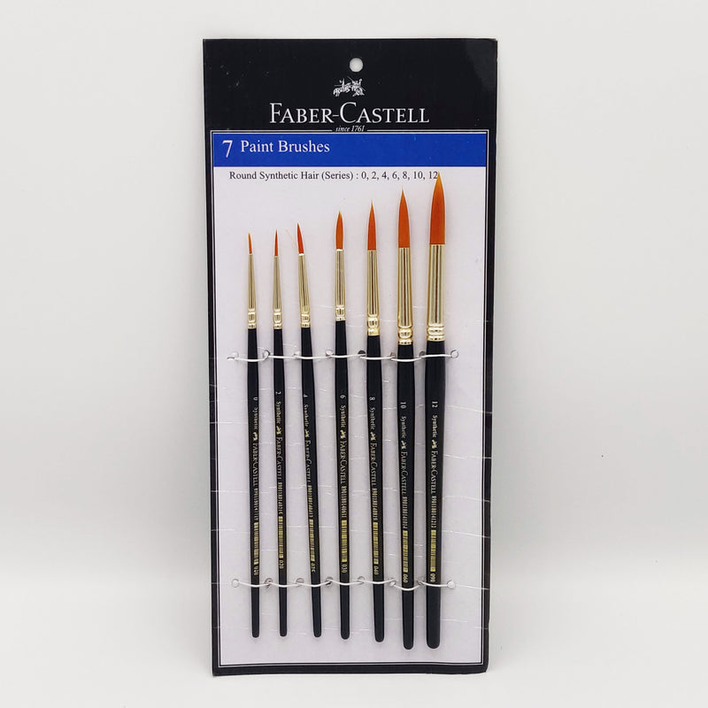 Faber Castell Brush Synthetic Hair Round Set 7s FCIN114701