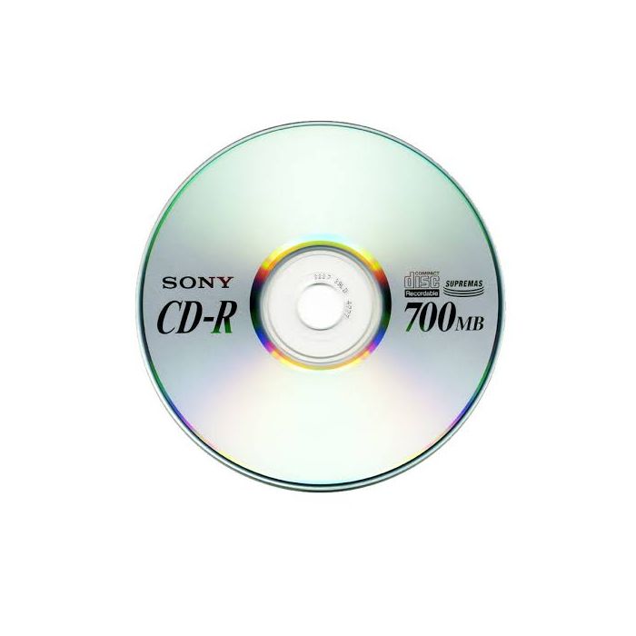 وسائط سوني CD-R فارغة مع حافظة - 700 ميجابايت (عبوة من 50 قطعة)