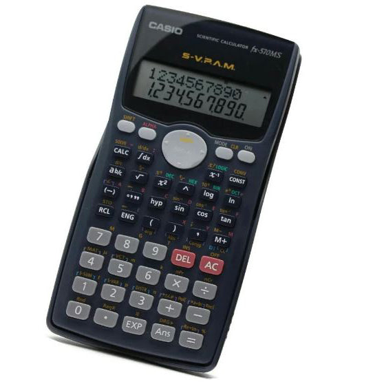 Casio FX-570MS Scientific Calculator, 10 + 2 Digits