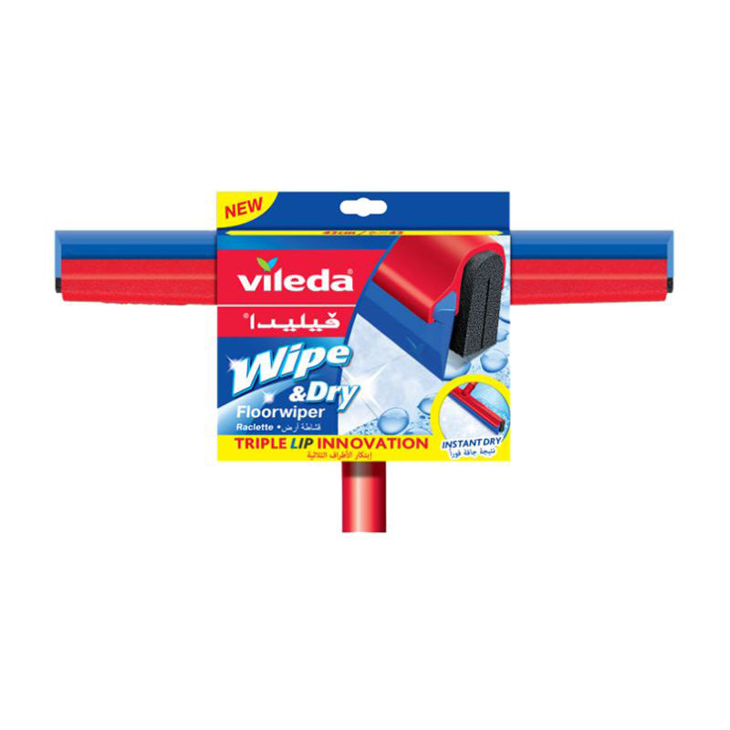 Vileda Floor Wiper Wipe & Dry 42 Cm +  Stick VB-0112