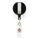 مشبك حامل شارة/ بكرة قابل للسحب لشارة الهوية - أسود