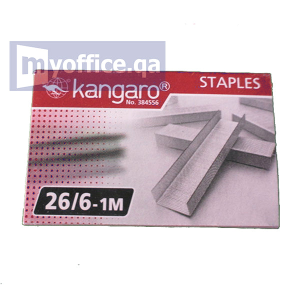 Kangaro Staples 26/6-1M; 1000 Pins