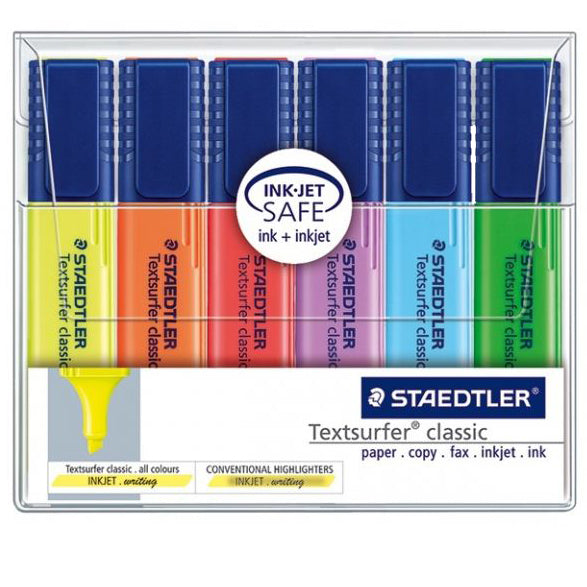 Textsurfer Highlighter Assorted 364-WP06 (Pack of 6)