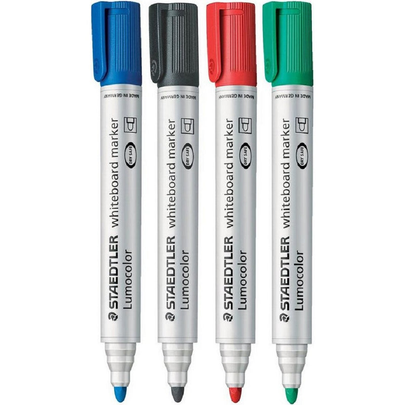 Lumocolor Bullet Tip/ Chisel Tip White Board marker 351 (Pack of 10)