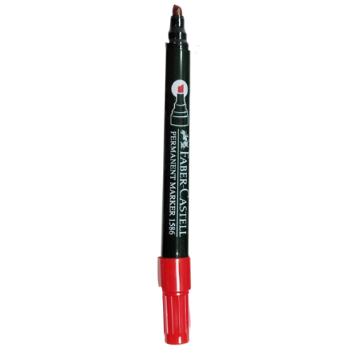 Faber Castell Permanent Marker Red 1586