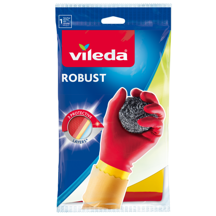 Vileda Gloves Robust Medium V-0063