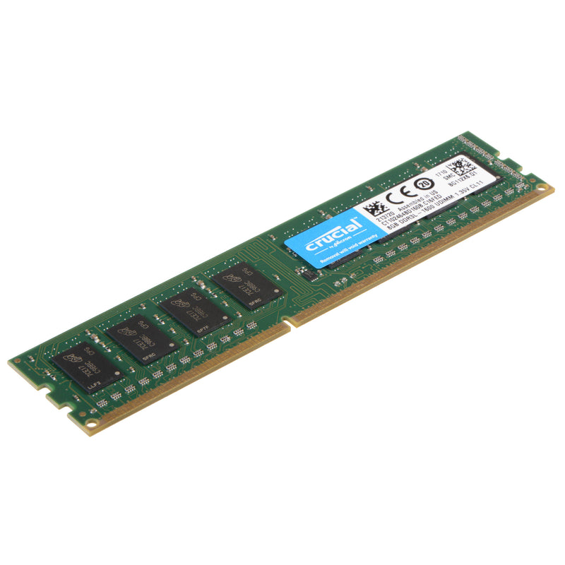 Crucial Desktop 8GB DDR3L-1600MHz UDIMM Memory Module