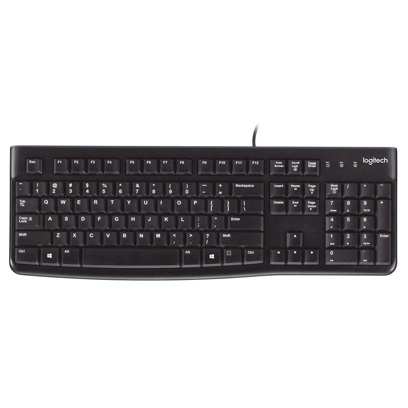 Logitech K120 Wired Keyboard - English, Black