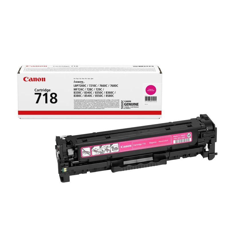 خرطوشة الحبر الأرجوانية الأصلية 718M من Canon (2660B002)