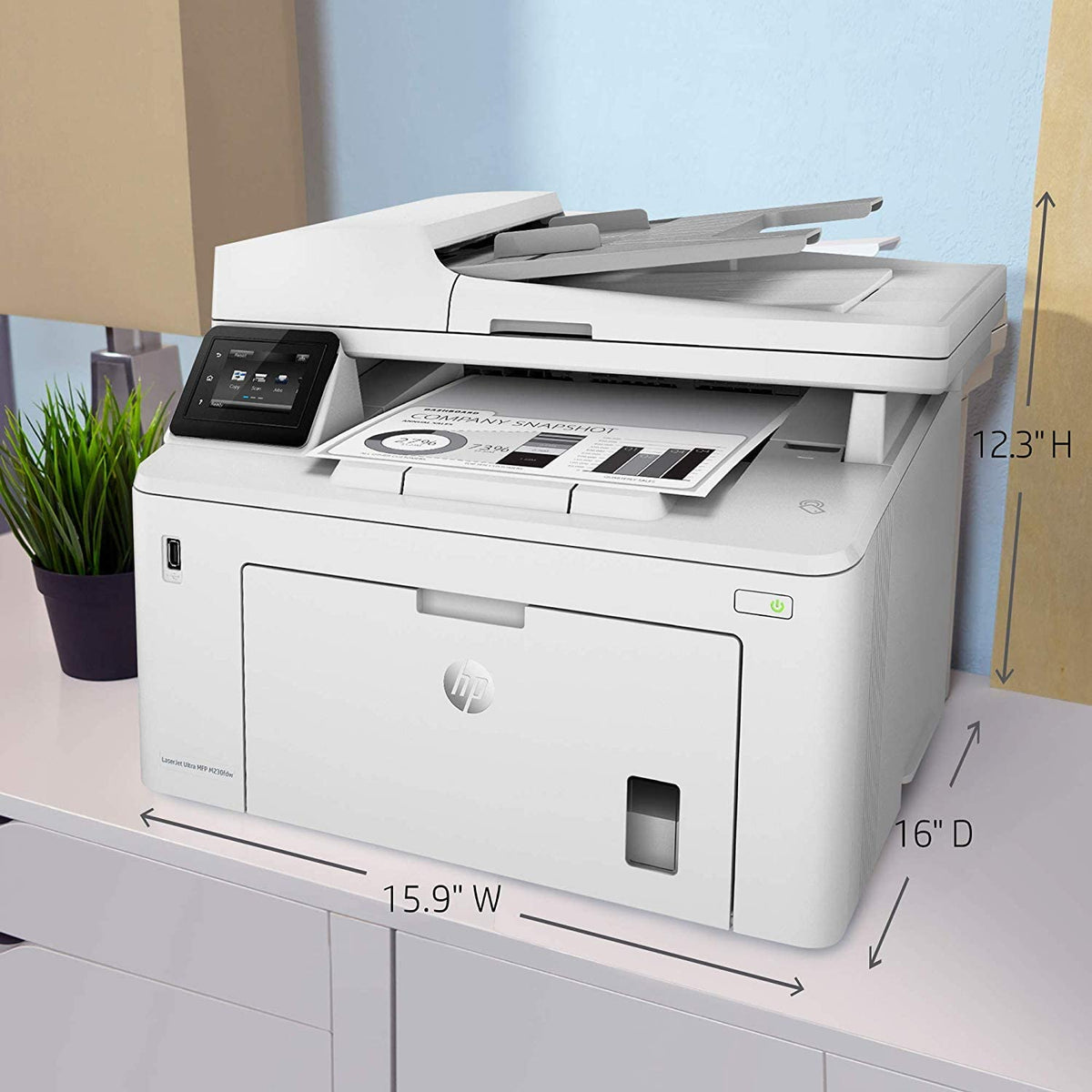HP LaserJet Pro MFP M227fdw Multifunction Laser Printer Black