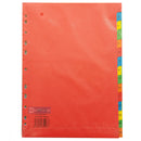 Premium Paper Index Divider 1-15 Color A4