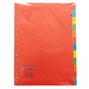 Premium Paper Index Divider 1-12 Color A4