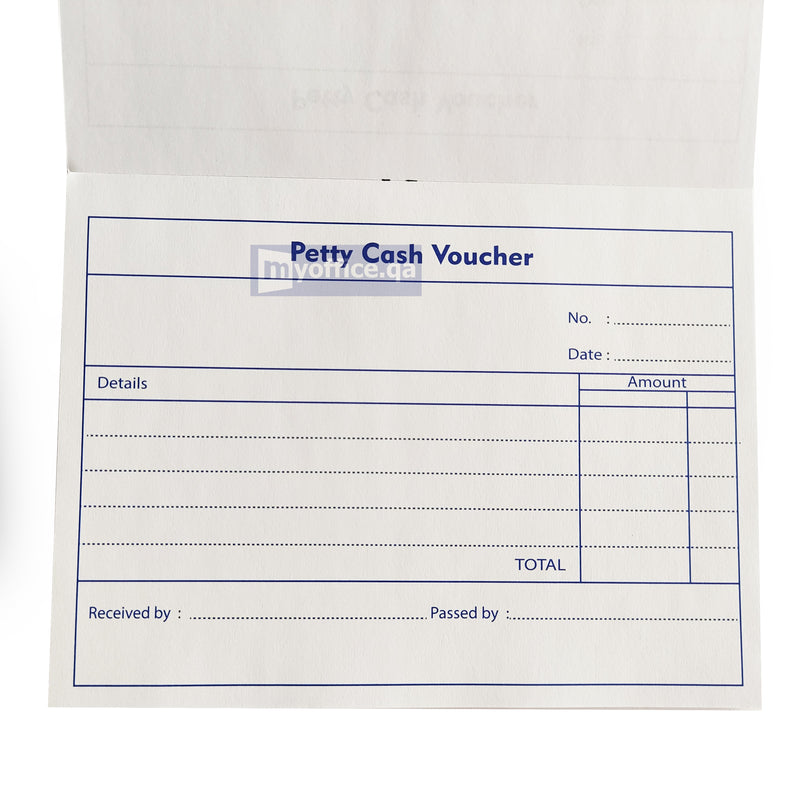 Petty Cash Voucher 11cmx15cm