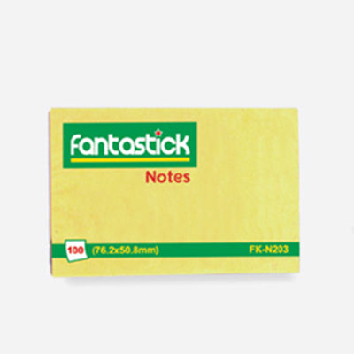 Fantastick Sticky Notes 2''x 3", Yellow N203