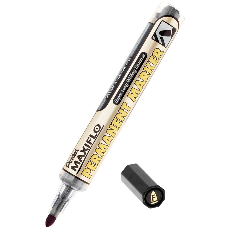 قلم تحديد دائم برأس رصاصة من Pentel NLF50 Maxiflo (عبوة من 12 قطعة)/قطعة