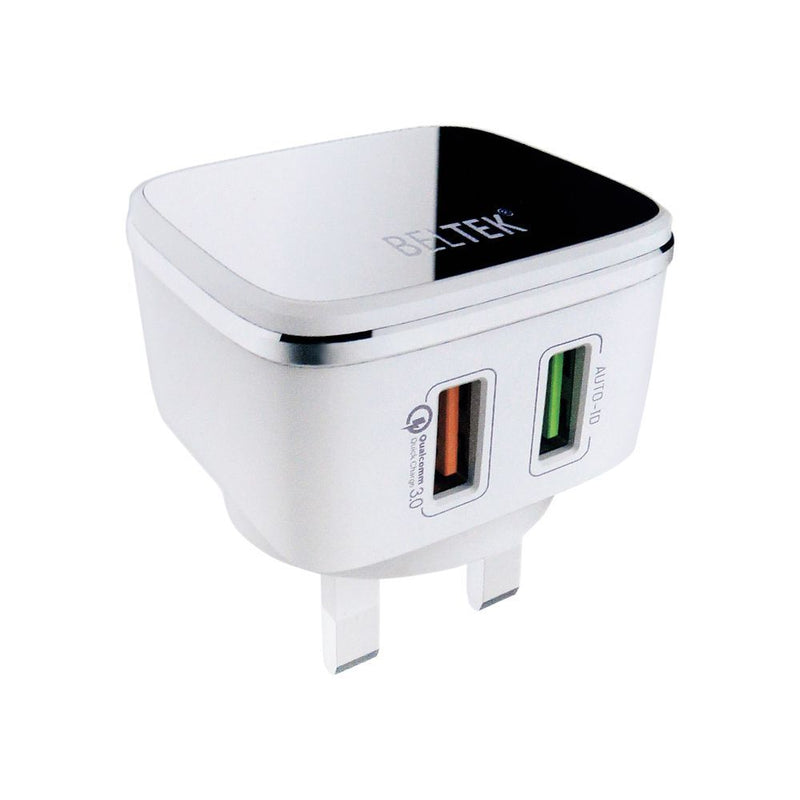 بيلتيك 2xUSB شاحن سريع وكابل بيانات، 100 سم، BHC-04
