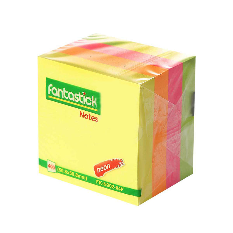 Fantastick Sticky Notes 2x2" Assorted Colors