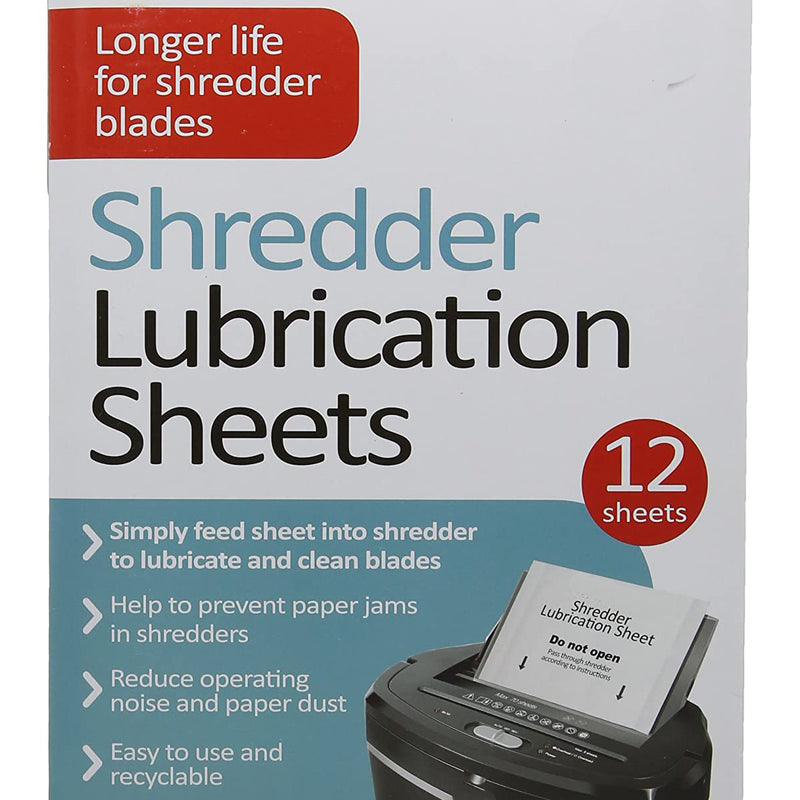 Shredder Oil Sheet Rexel (Pack of 12)